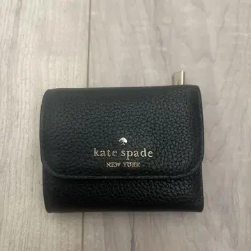 kate spade 블랙 3단 폴더형 지갑