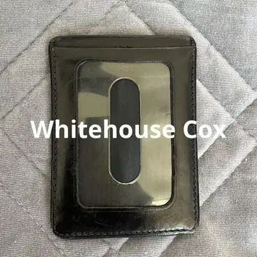 Whitehouse Cox 패스 케이스 카드 케이스 브라이들 가죽 블랙