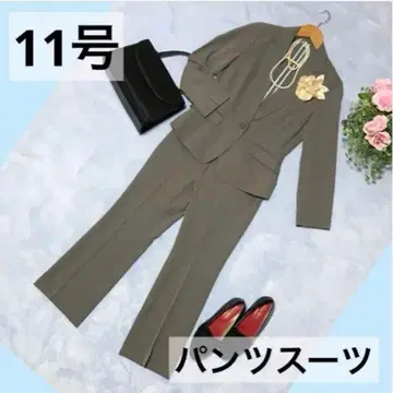 여성용 팬츠 수트 11호 비즈니스 정장 입학식 그레이 얇은 소재 봄