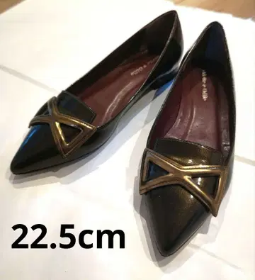 오데뜨 앤 오딜 스틸레토 플랫 펌프스 리본 22.5cm