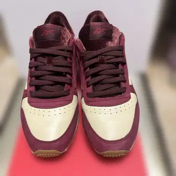 리복 버건디/크림 스니커즈 CHERRIES 새상품급 고품질