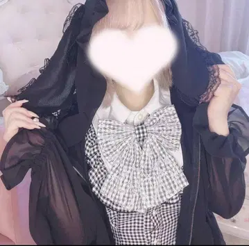 토끼 귀 후드티 쉬폰 프릴 시어 후드티 양산형 지뢰계 사키마루