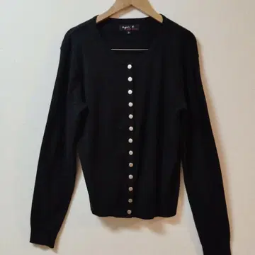 새상품급 에네스베 agnes b 프레션 가디건 코튼 니트
