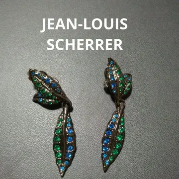 Jean-Louis Scherrer 빈티지 귀찌 블랙 메탈