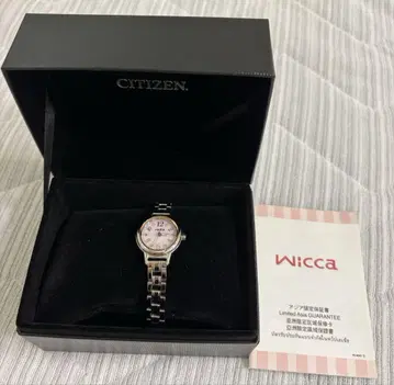 CITIZEN wicca 손목시계 핑크 914