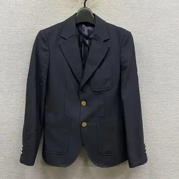 MACPHEE 맥피 골드 버튼 테일러드 자켓 네이비