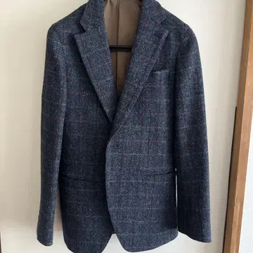 Harris Tweed 손으로 짠 테일러드 자켓 그레이 계열
