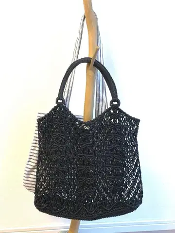 레어 안야 힌드마치 ANYA HINDMARCH 블랙 MINT TOTE