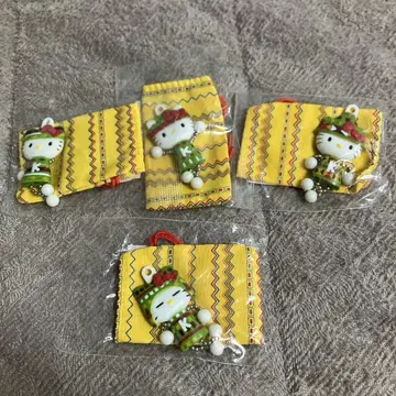 산리오 헬로키티 오네가이 마스코트 참 부적 4개 세트