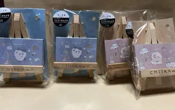 치이카와 (먼작귀) 미니 이젤 메모 랏코 2개 하치와레 2개