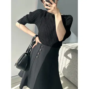 snidel 스나이델 하이 웨스트 스커트 숏 팬츠