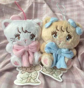 mikko characters  안아주는 리본 마스코트 무스 라떼