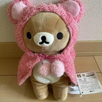 리락쿠마 후드 부착 봉제 인형
