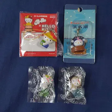 헬로키티 컬 지역 띠 키링 스트랩 세트