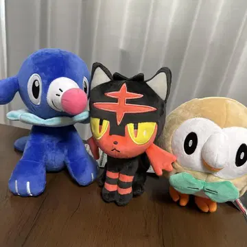포켓몬 센터 알로라 삼총사 봉제 인형 세트