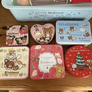 Rilakkuma 빈 캔 6개 세트