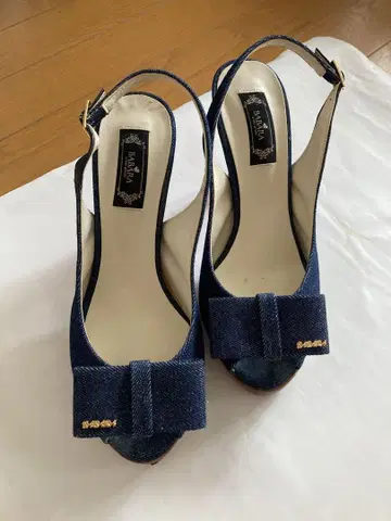 BABARA 데님 샌들 펌프스