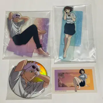 고죠 사토루 이에이리 쇼코 캔뱃지 아크릴 스탠드