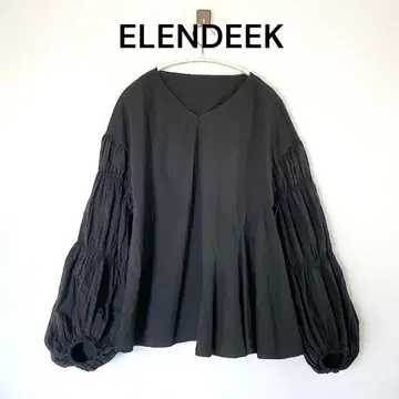 ELENDEEK 엘렌딕 긴팔 블라우스 블랙 디자인 소매