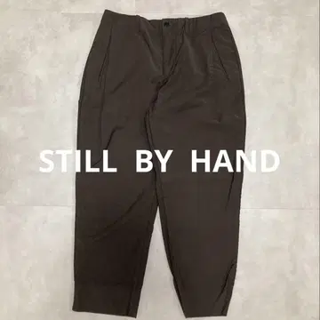 STILL BY HAND 1 사이드 턱 이지 슬랙스