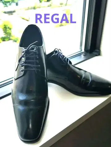REGAL 블랙 가죽 신발