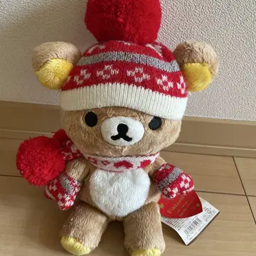 리락쿠마 봉제 인형 폼폼 포함