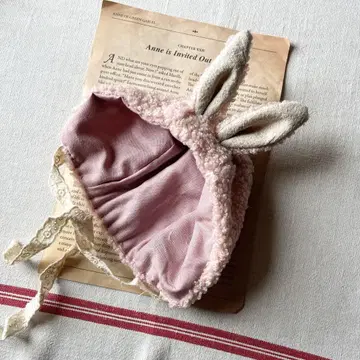 토끼 귀 모자 인형 의류 토끼 보닛 브라이스 아웃핏 핸드메이드