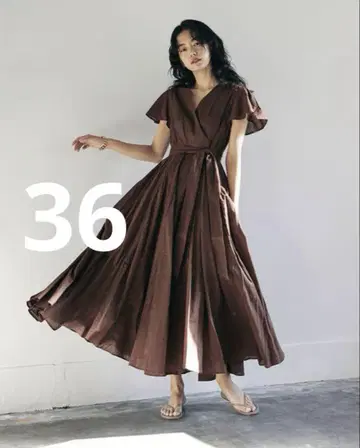 마리하 마드모아젤 드레스 브라운 36