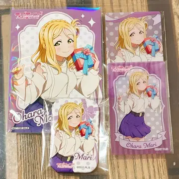 Aqours 오하라 마리 게이머즈 브로마이드 캔뱃지 클리어 카드