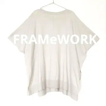 FRAMeWORK 2way 넉넉한 천축 풀오버 아이보리