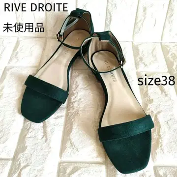 RIVE DROITE 샌들 플랫 그린 스트랩 리브 드와