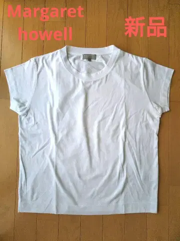 MARGARET HOWELL 코튼 반팔 티셔츠 I 사이즈 화이트
