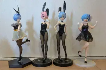 리제로 렘 라무 피규어 4종 세트
