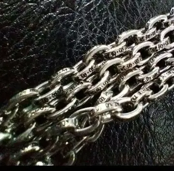 새상품 약 50cm 페이퍼 체인 silver925