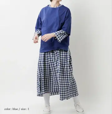 RINEN 린넨 16/1 공방 천축 코튼 반팔 보트넥 풀오버
