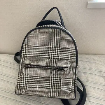 H&M 체크 무늬 백팩