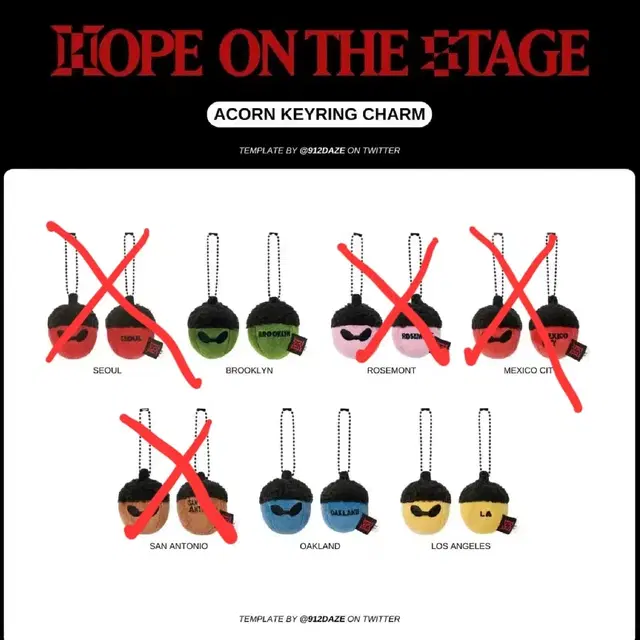 BTS JHOPE 제이홉 and what acorn 전시 도토리 키링