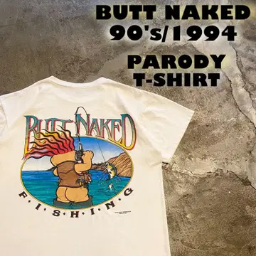 90's/1994 BUTT NAKED 버스 프로 패러디 싱글 티셔츠