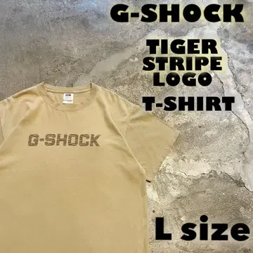 G-SHOCK 지샥 타이거 스트라이프 로고 티셔츠