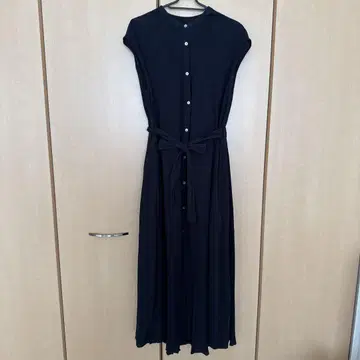 블랙 반팔 셔츠 원피스 롱