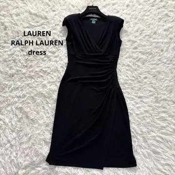 LAUREN RALPH LAUREN 무릎 기장 원피스 카슈쿨 블랙