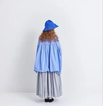 최종 Veritecoeur 베리떼꾸르 VC2419 백 개더 셔츠 화이트