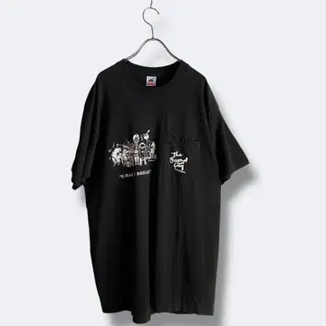 90's 빈티지 구제 의류 USA제 포켓 티 프린트 티셔츠 XL