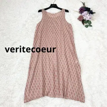 veritecoeur 베리떼꾸르 에스닉 코튼 슬리브리스 원피스