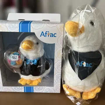 오리 봉제 인형 2개 Aflac 아플락