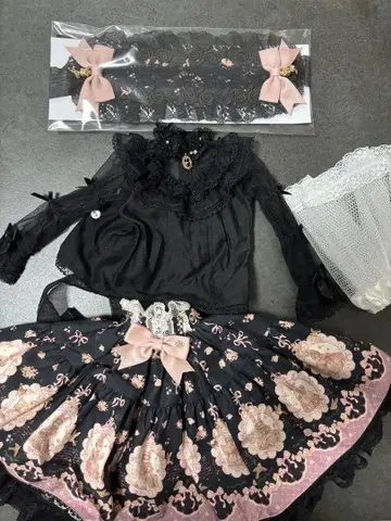 Melody.c Ribbon Rabbit 스커트 + 블라우스 세트 MDD