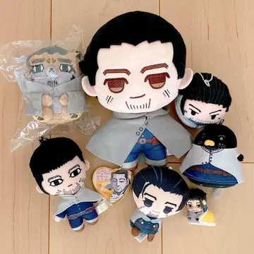 오가타 햐쿠노스케 봉제 인형 세트 골든 카무이