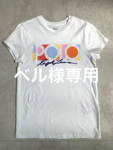 랄프 로렌 Ralphlaulen 티셔츠 로고 화이트