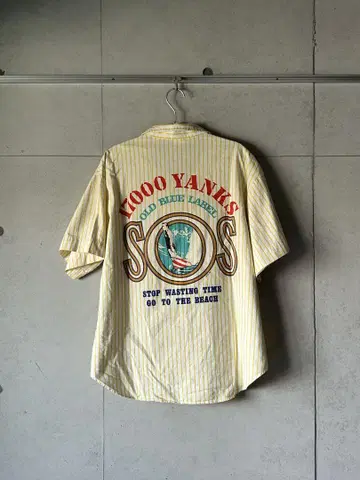 80s OP_ocean pacific 반팔 셔츠 made in USA