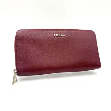 새상품급 FURLA 훌라 지갑 지갑 가죽 사피아노 레드